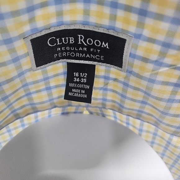 Club Room regular fit men's button-down longsleeve 16.5 - Picture 6 of 6